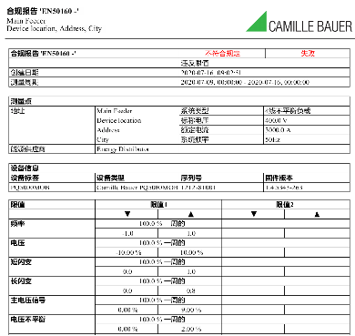 電能質(zhì)量監(jiān)控軟件-結(jié)果報告